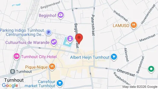 Apartments for rent i Turnhout - kort over placeringen