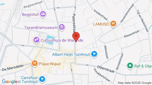 Apartments for rent i Turnhout - kort over placeringen