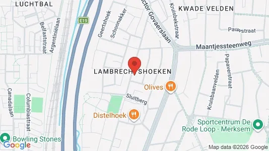 Apartments for rent i Antwerp Merksem - kort over placeringen