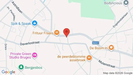 Apartments for rent i Brugge - kort over placeringen