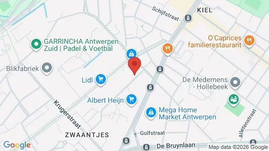 Apartments for rent i Antwerp Hoboken - kort over placeringen