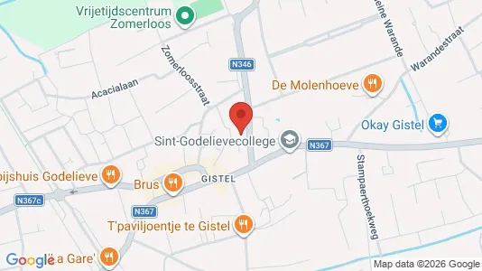 Apartments for rent i Gistel - kort over placeringen