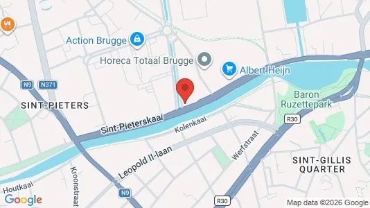 Apartments for rent i Brugge - kort over placeringen