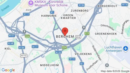 Houses for rent i Antwerp Berchem - kort over placeringen
