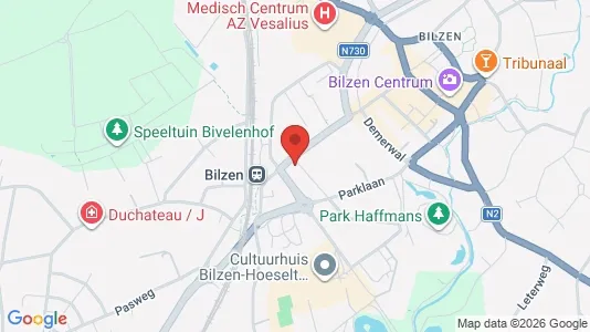 Apartments for rent i Bilzen - kort over placeringen