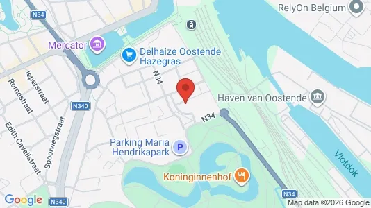 Apartments for rent i Oostende - kort over placeringen