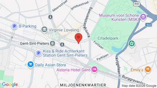 Apartments for rent i Stad Gent - kort over placeringen