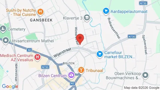 Apartments for rent i Bilzen - kort over placeringen