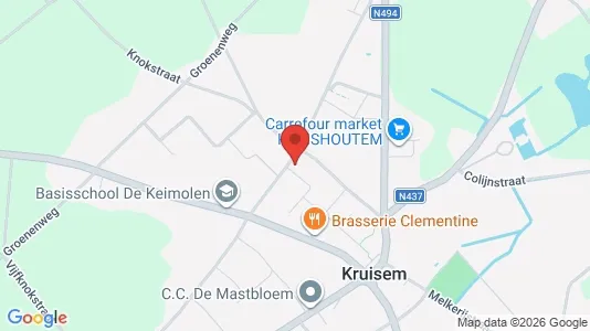 Apartments for rent i Kruisem - kort over placeringen