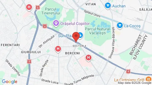 Apartments for rent i Bucharest - Sectorul 4 - kort over placeringen