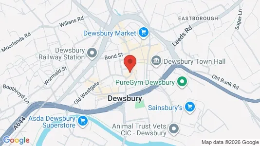 Apartments for rent i Dewsbury - West Yorkshire - kort over placeringen