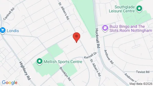 Apartments for rent i Nottingham - Nottinghamshire - kort over placeringen