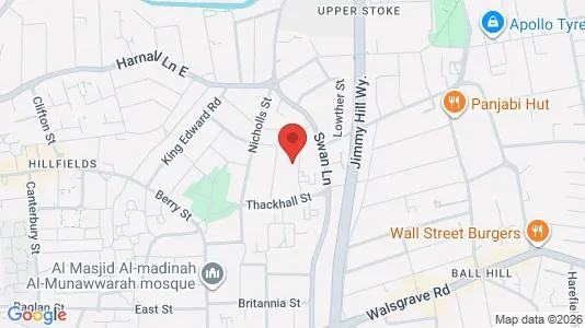 Apartments for rent i Coventry - West Midlands - kort over placeringen