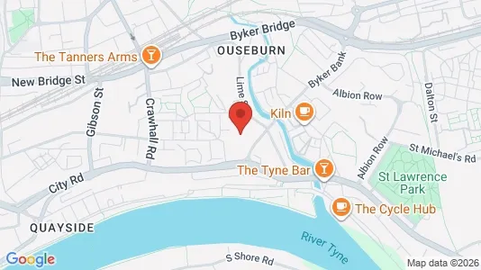 Apartments for rent i Newcastle upon Tyne - Tyne and Wear - kort over placeringen