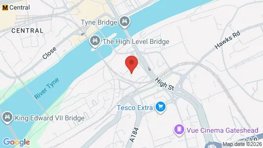 Apartments for rent i Newcastle upon Tyne - Tyne and Wear - kort over placeringen