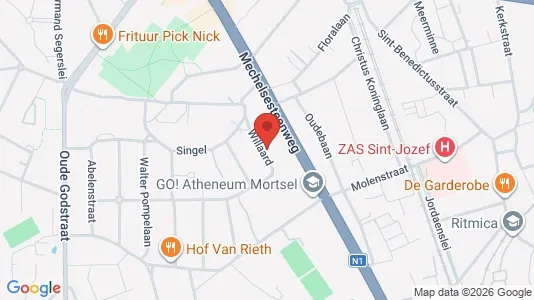 Apartments for rent i Mortsel - kort over placeringen