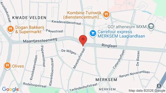 Apartments for rent i Antwerp Merksem - kort over placeringen