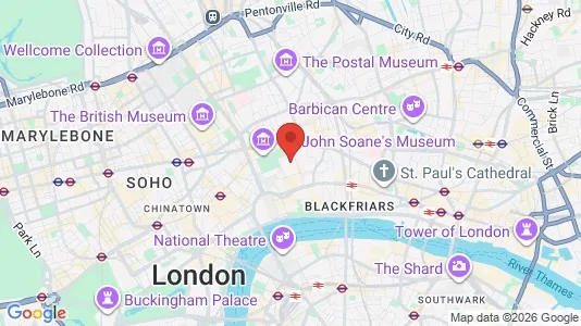 Apartments for rent i London WC2A - kort over placeringen