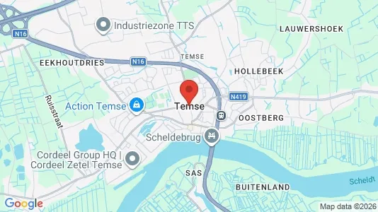Houses for rent i Temse - kort over placeringen
