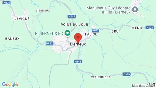 Houses for rent i Lierneux - kort over placeringen