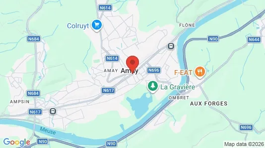 Apartments for rent i Amay - kort over placeringen