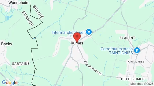 Houses for rent i Rumes - kort over placeringen