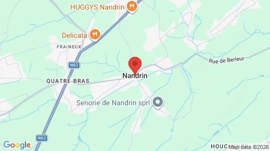 Houses for rent i Nandrin - kort over placeringen