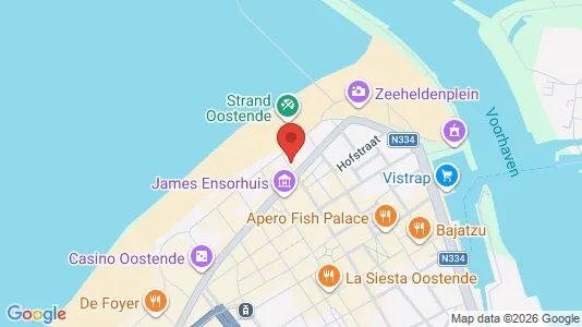 Apartments for rent i Oostende - kort over placeringen
