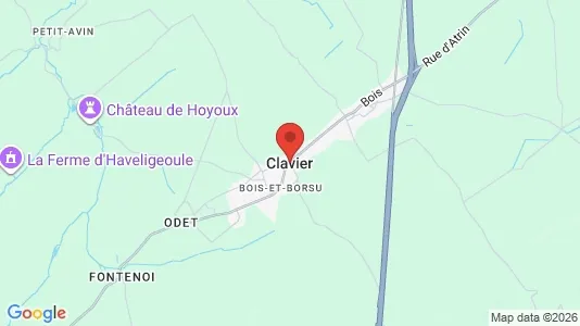 Houses for rent i Clavier - kort over placeringen