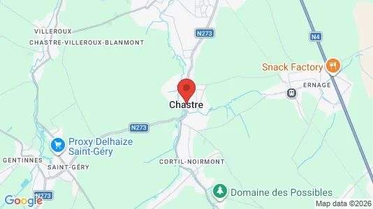 Houses for rent i Chastre - kort over placeringen