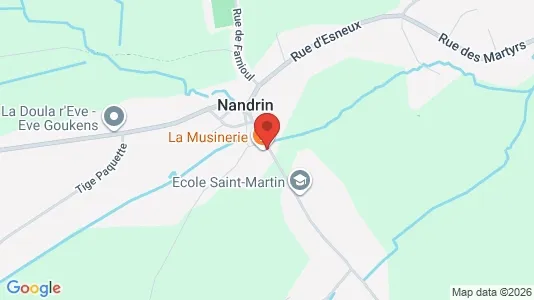 Apartments for rent i Nandrin - kort over placeringen