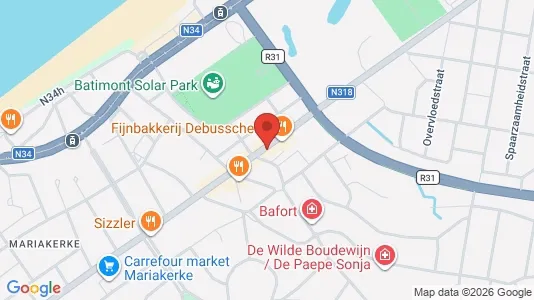 Apartments for rent i Oostende - kort over placeringen