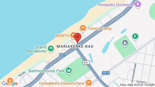 Apartments for rent i Oostende - kort over placeringen