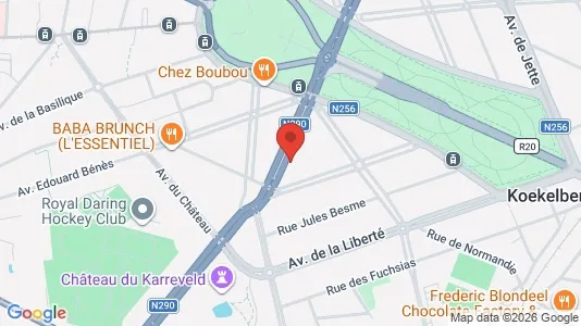 Apartments for rent i Brussels Koekelberg - kort over placeringen
