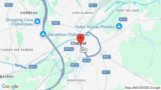 Apartments for rent i Châtelet - kort over placeringen
