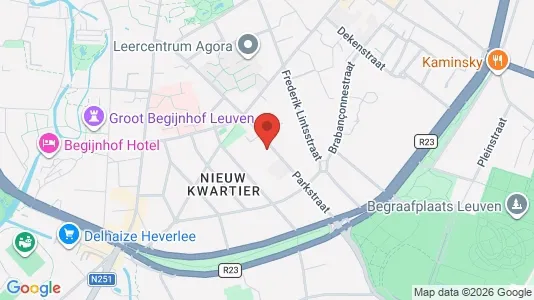 Apartments for rent i Leuven - kort over placeringen