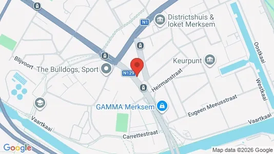 Apartments for rent i Antwerp Merksem - kort over placeringen