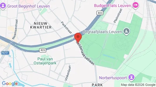 Apartments for rent i Leuven - kort over placeringen