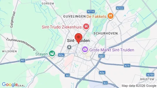 Apartments for rent i Sint-Truiden - kort over placeringen
