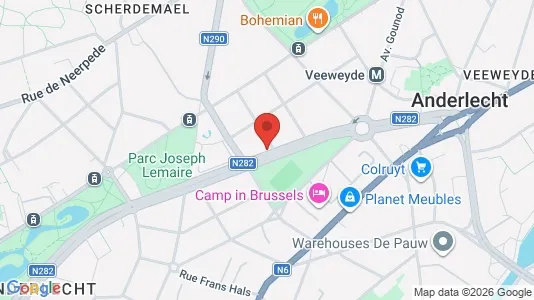 Apartments for rent i Brussels Anderlecht - kort over placeringen