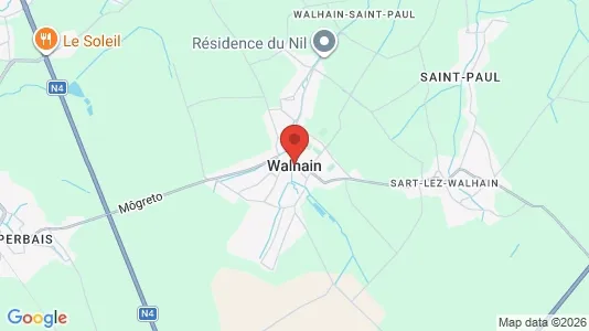 Apartments for rent i Walhain - kort over placeringen
