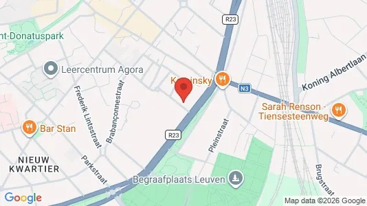Apartments for rent i Leuven - kort over placeringen