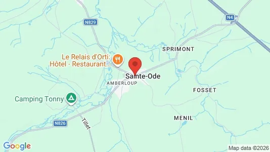 Apartments for rent i Sainte-Ode - kort over placeringen
