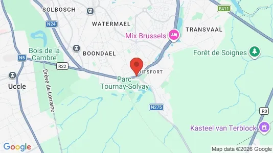 Houses for rent i Brussels Watermaal-Bosvoorde - kort over placeringen