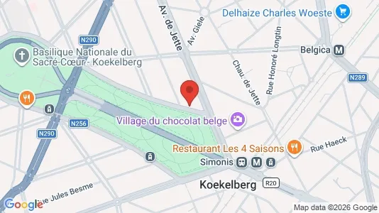 Apartments for rent i Brussels Koekelberg - kort over placeringen