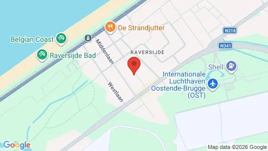 Apartments for rent i Oostende - kort over placeringen