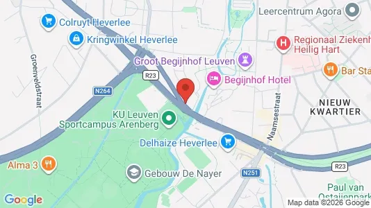 Apartments for rent i Leuven - kort over placeringen