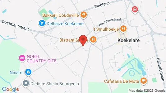 Apartments for rent i Koekelare - kort over placeringen