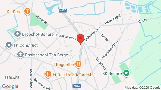 Apartments for rent i Berlare - kort over placeringen