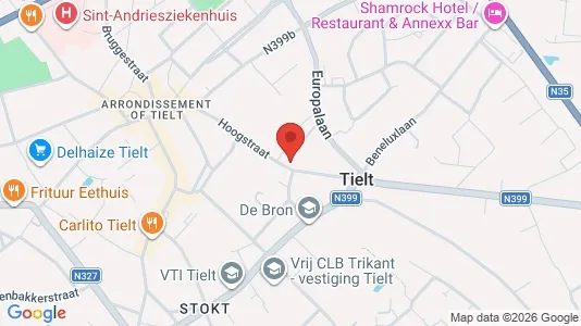 Apartments for rent i Tielt - kort over placeringen